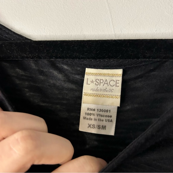 L*Space Ava Black Fringe Swim Cover Up - Picture 4 of 5